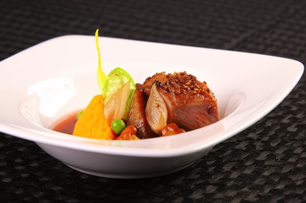 Comber jagnięcy z sosem rabarbarowym