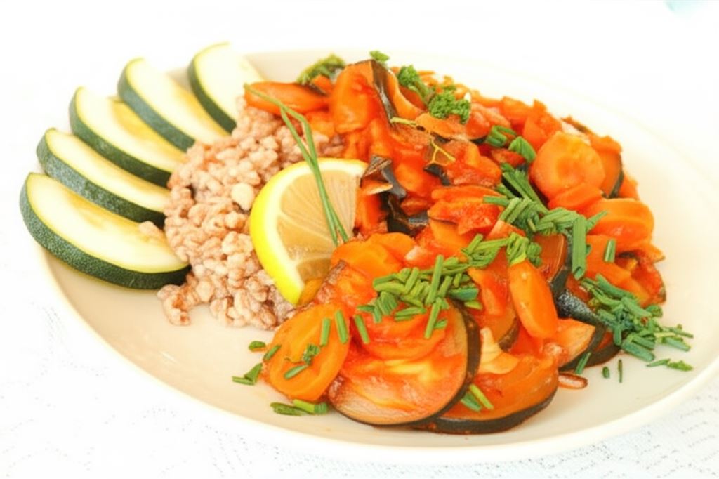 Cukinia duszona z marchewką