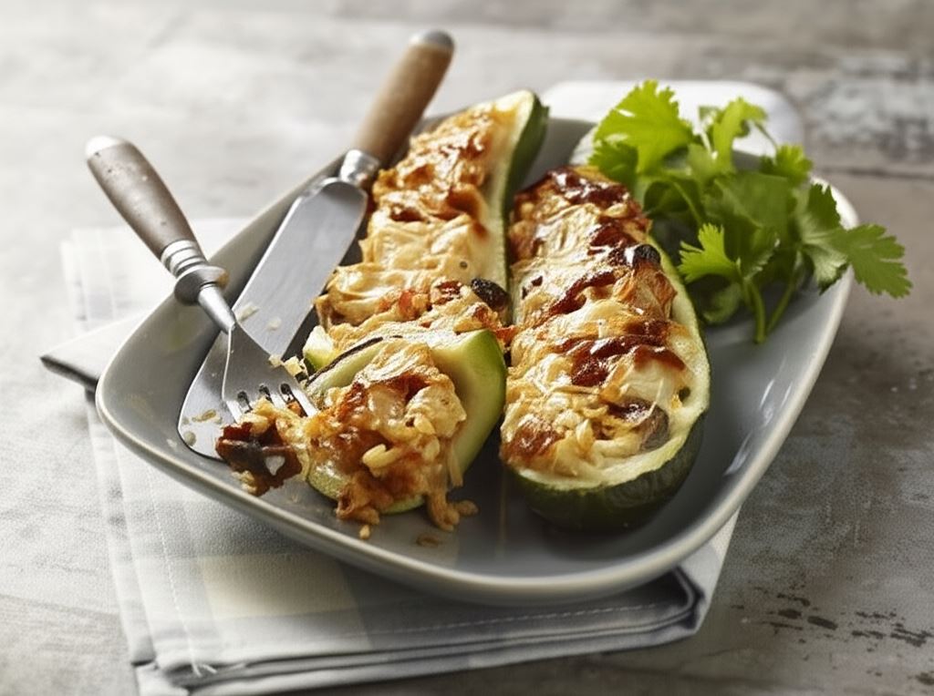 Cukinia faszerowana ryżem
