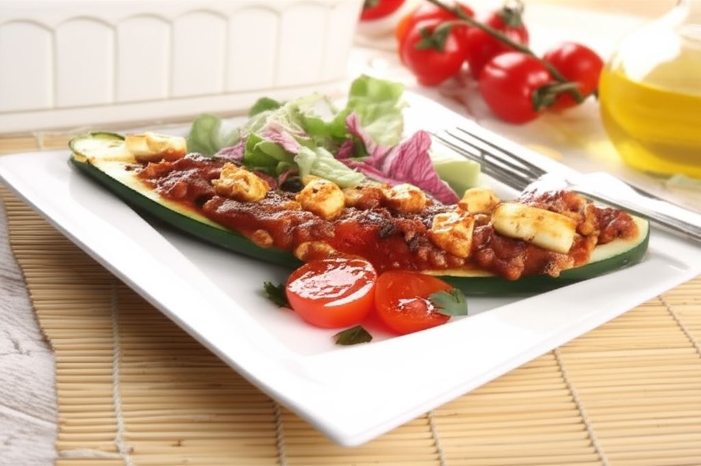 Cukinia nadziewana mięsem mielonym