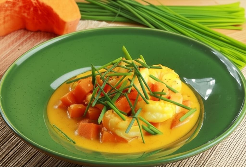 Curry z krewetkami i dynią