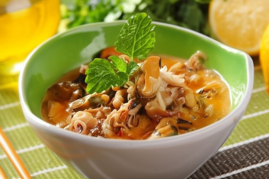 Curry z owocami morza