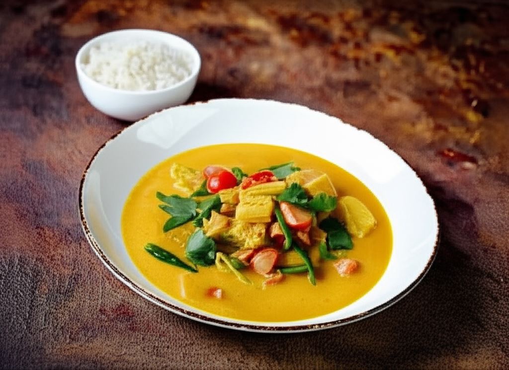 Curry z warzywami w kokosowym sosie