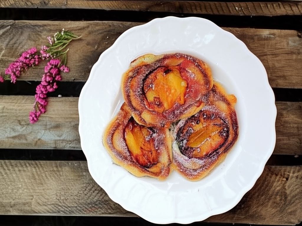 Cynamonowe racuchy ze śliwkami