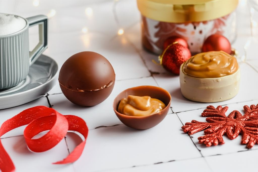 Czekoladowe kule z masą kajmakową