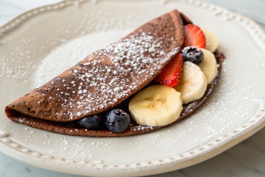 Czekoladowy omlet na słodko