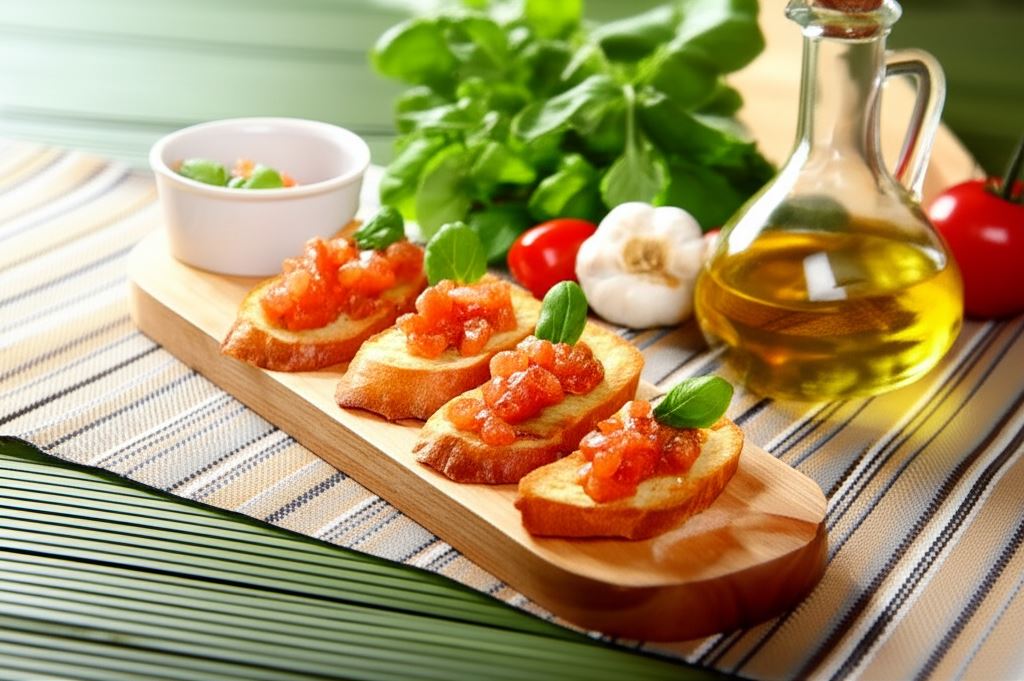 Czosnkowa ciabatta z pomidorami