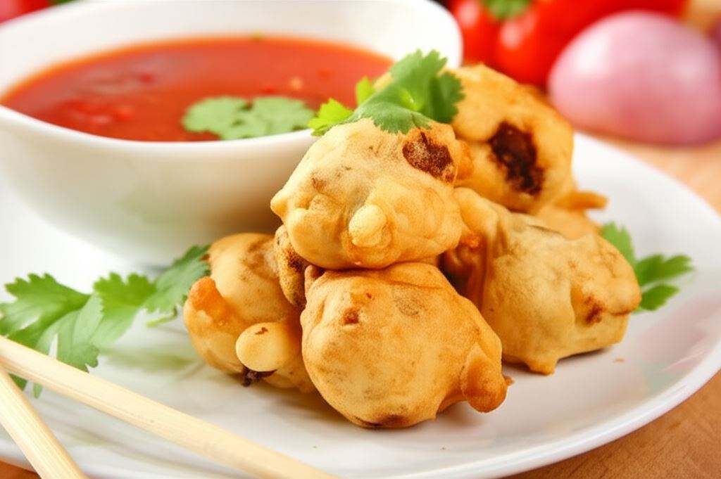 Czosnkowy kurczak w sosie słodko-kwaśnym