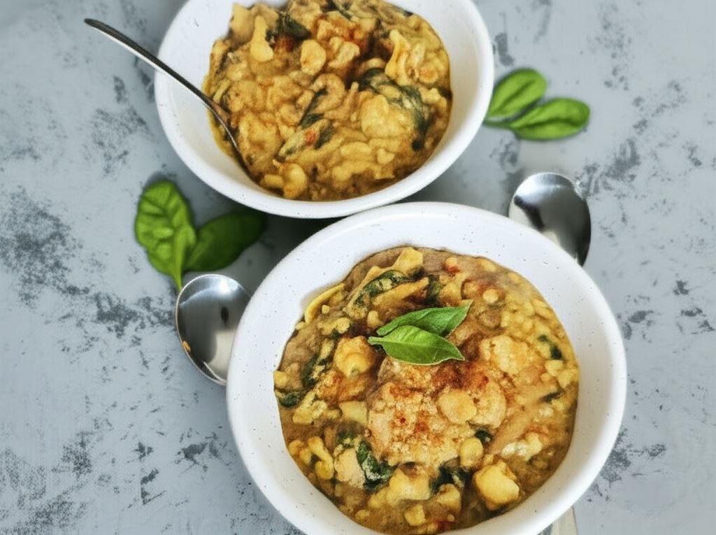 Dahl z czerwonej soczewicy i kalafiora