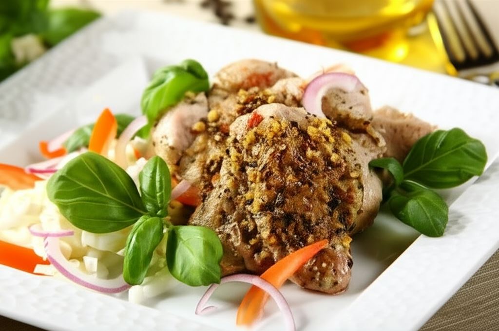 Wieprzowina z czarnym pieprzem i czosnkiem