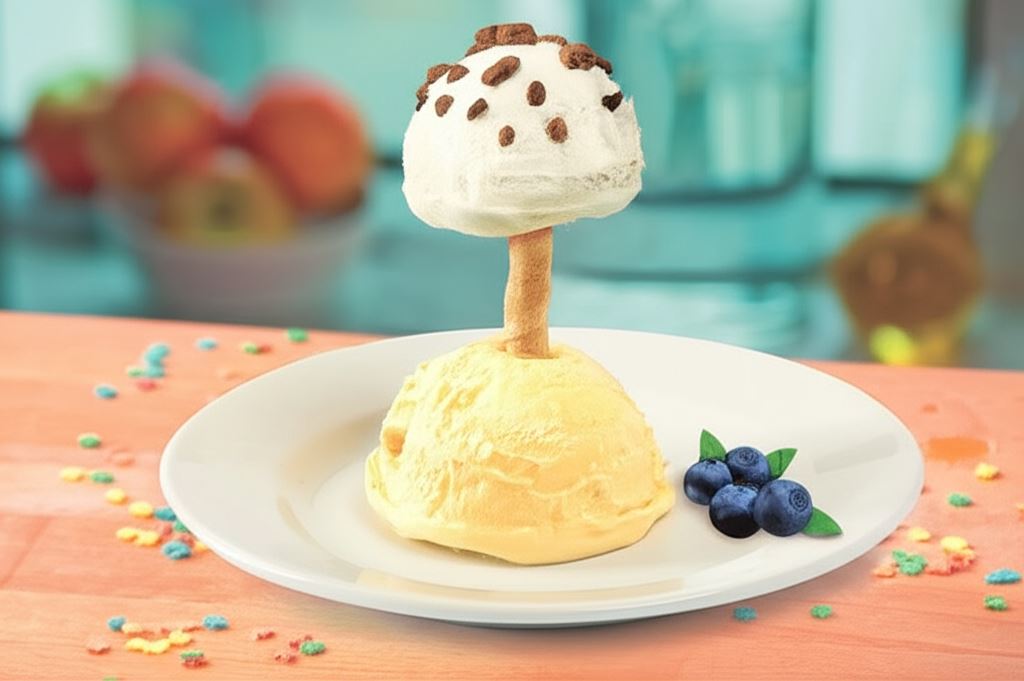 Deser z lodami 'Grzybek'