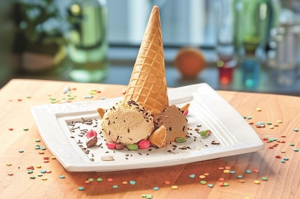 Deser z lodami 'Latarnia morska'