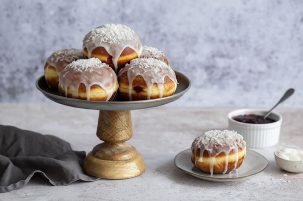 Domowe pączki z marmoladą