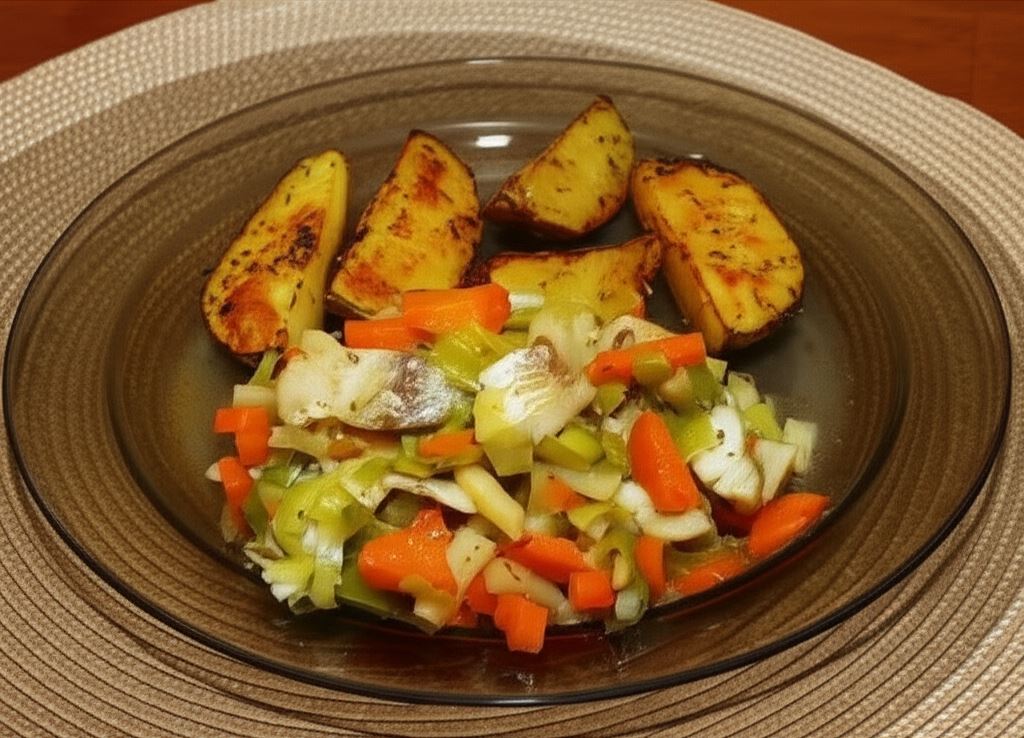 Dorsz we włoszczyźnie