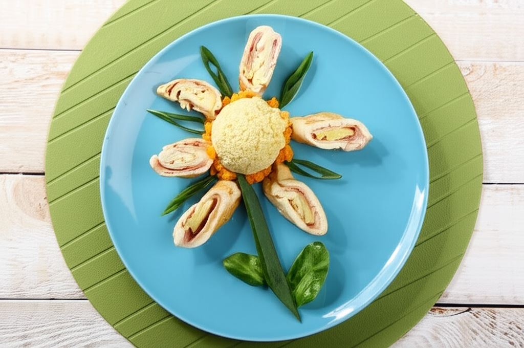 Drobiowe roladki z szynką