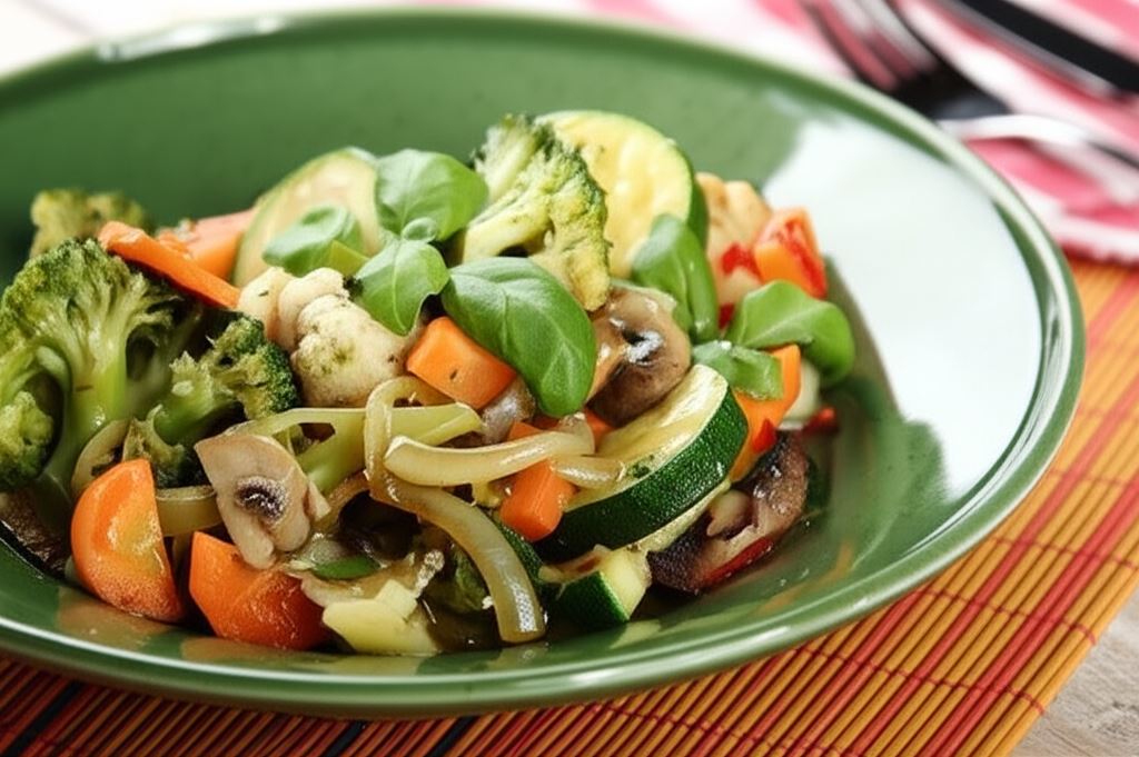 Duszone warzywa z patelni