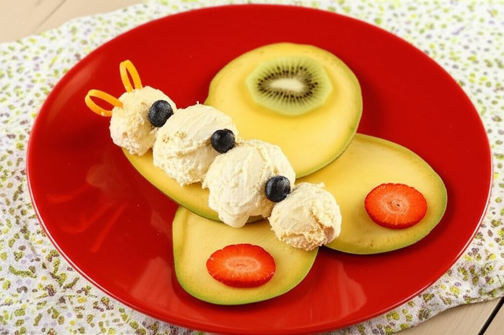 Egzotyczny deser lodowy 'Motyl'