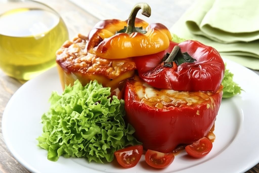 Ekspresowe faszerowane papryki z wędzonym serem