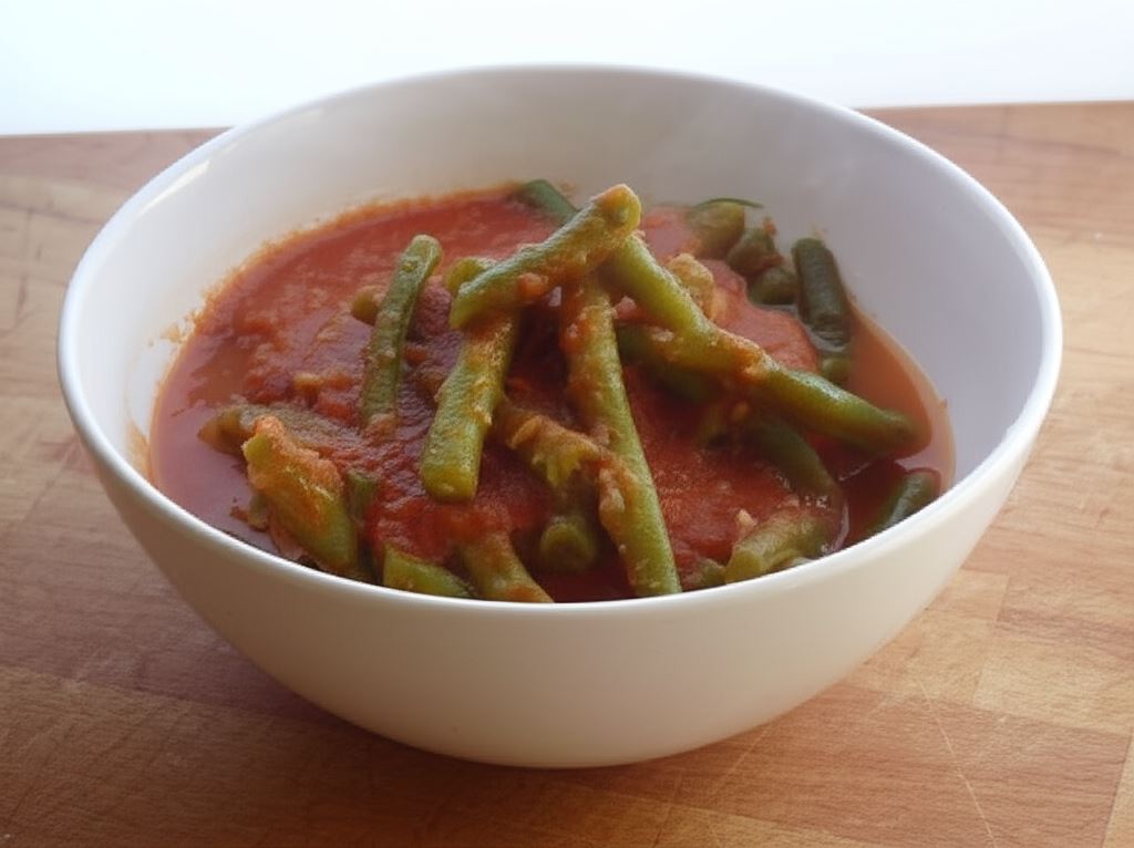 Fasolka szparagowa w sosie pomidorowym