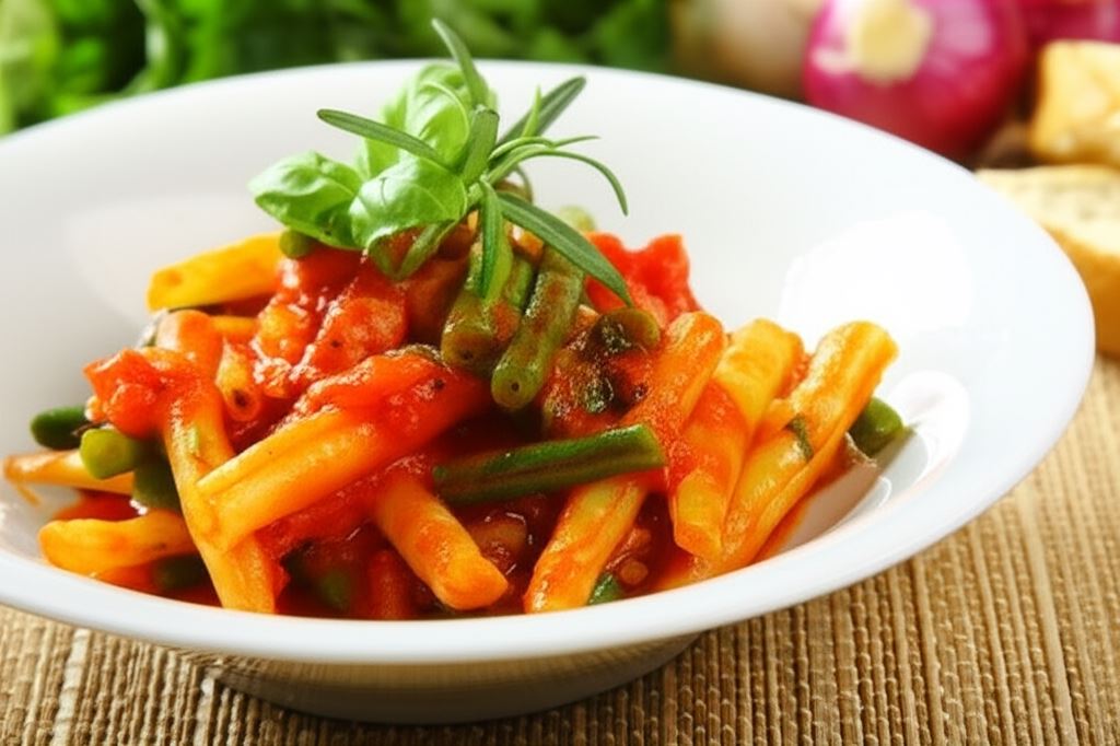 Fasolka w sosie pomidorowym