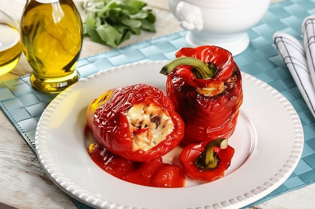 Faszerowana papryka z ryżem