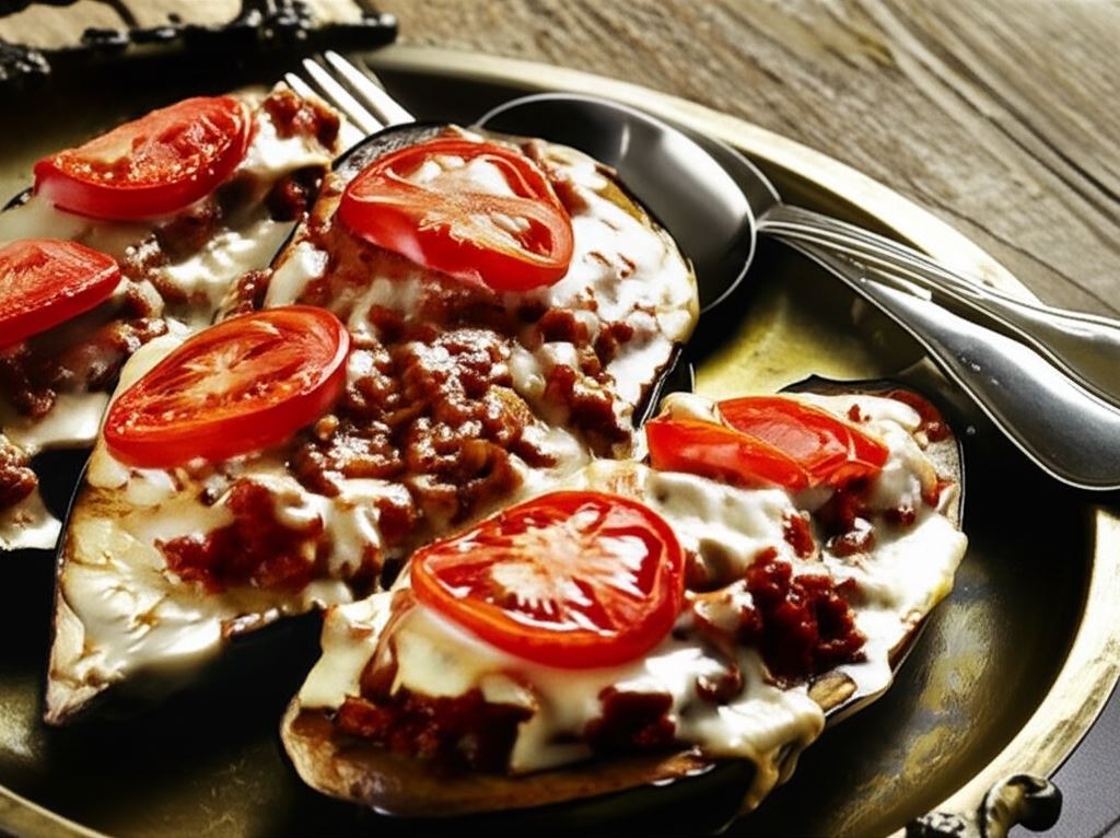 Faszerowane bakłażany zapiekane z beszamelem