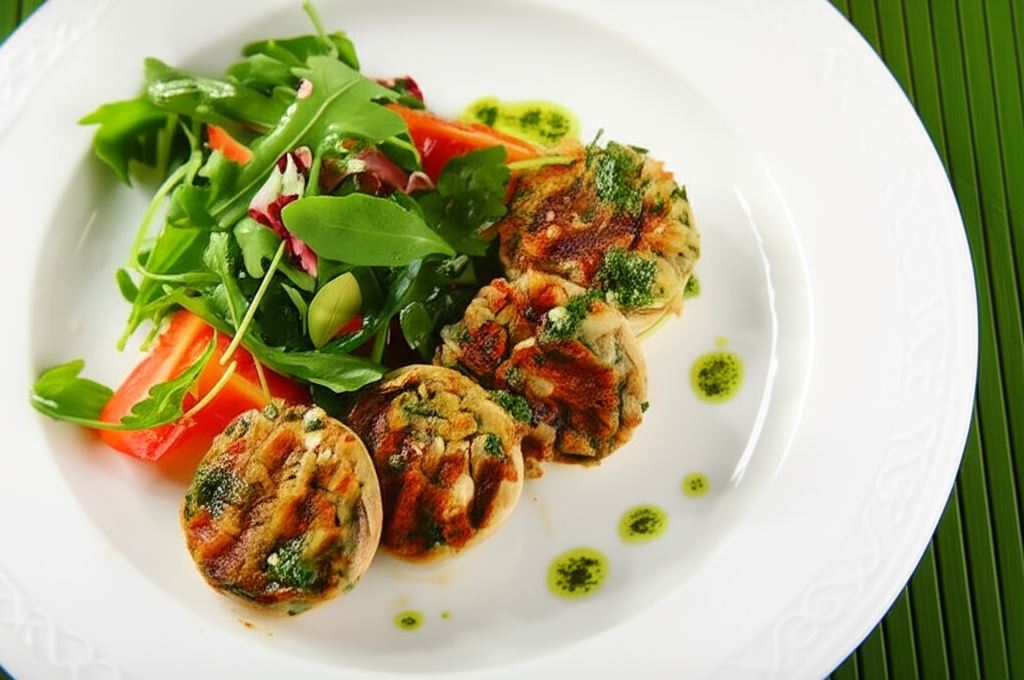 Faszerowane pieczarki z grilla