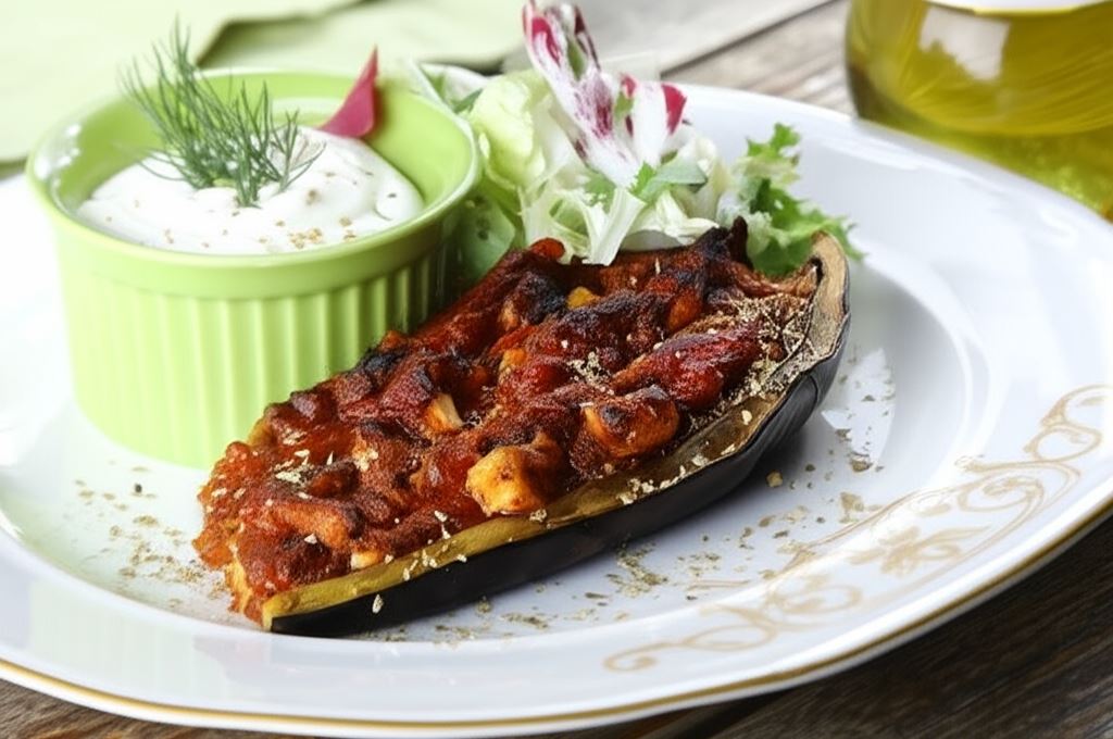 Faszerowany bakłażan à la gyros