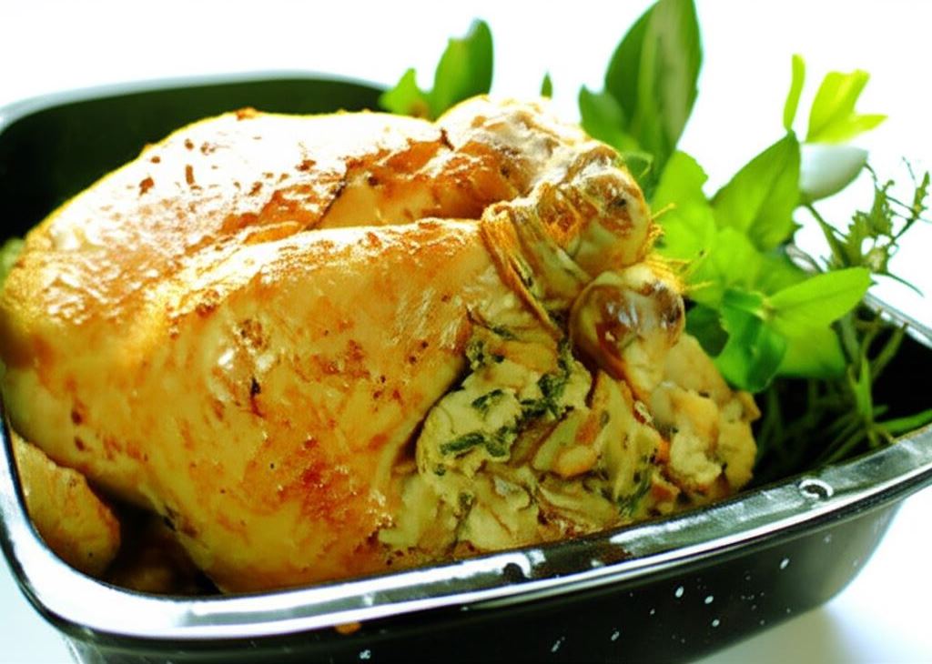 Faszerowany kurczak z rozmarynem