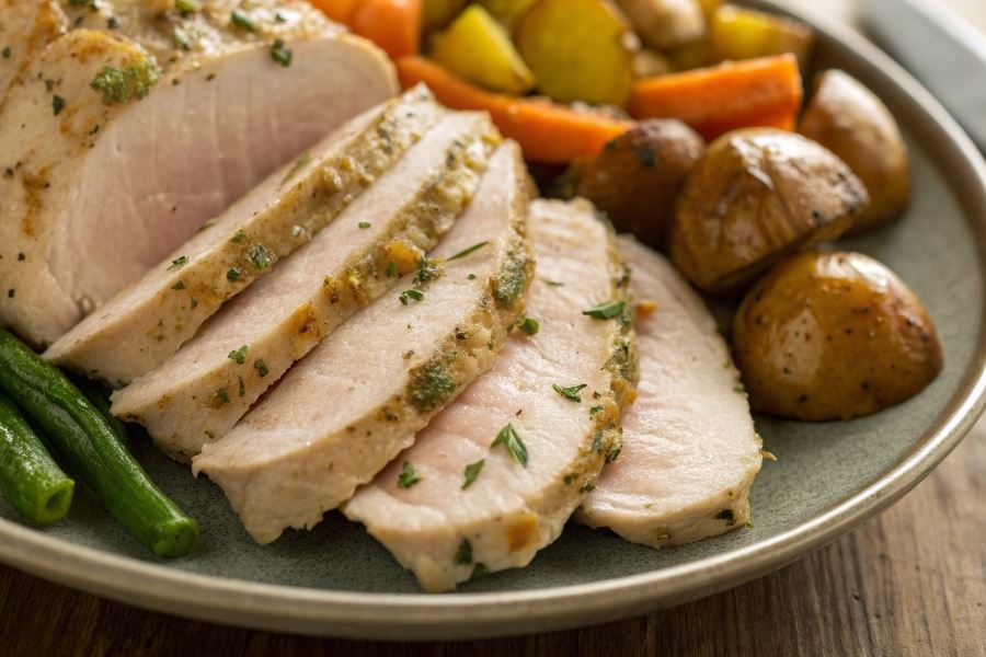 Filet z indyka gotowany na parze