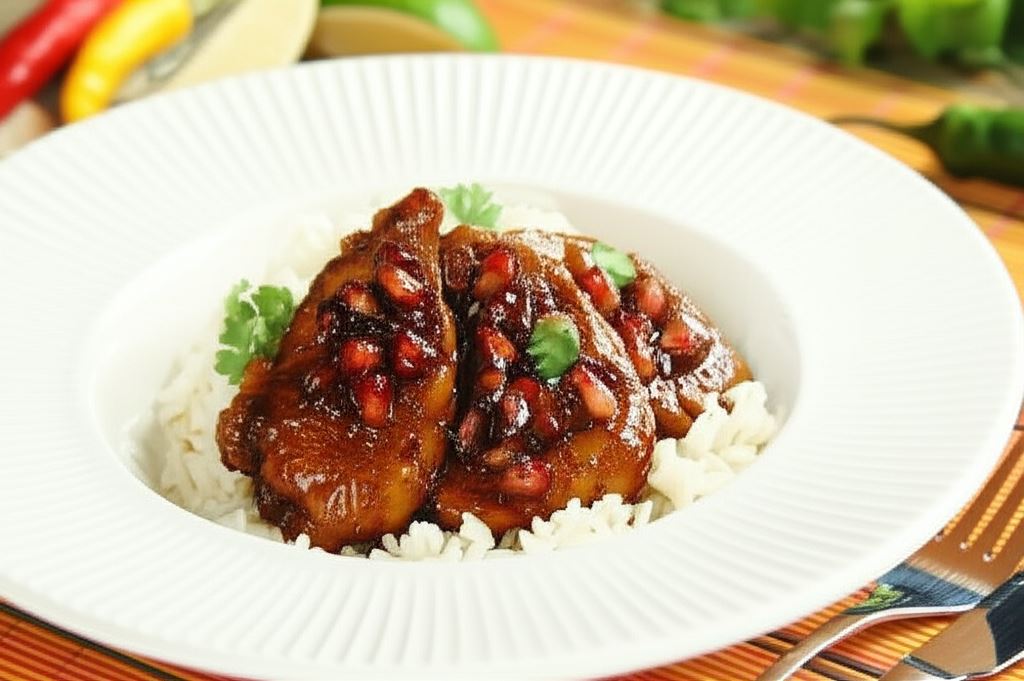 Filety z kurczaka w sosie z granatów