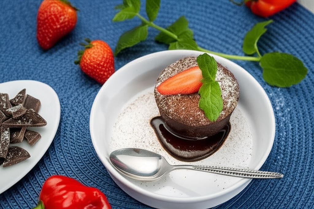 Fondant czekoladowy z nutą chili