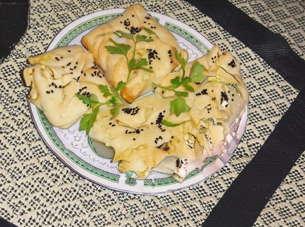 Francuskie koperty z farszem z pora