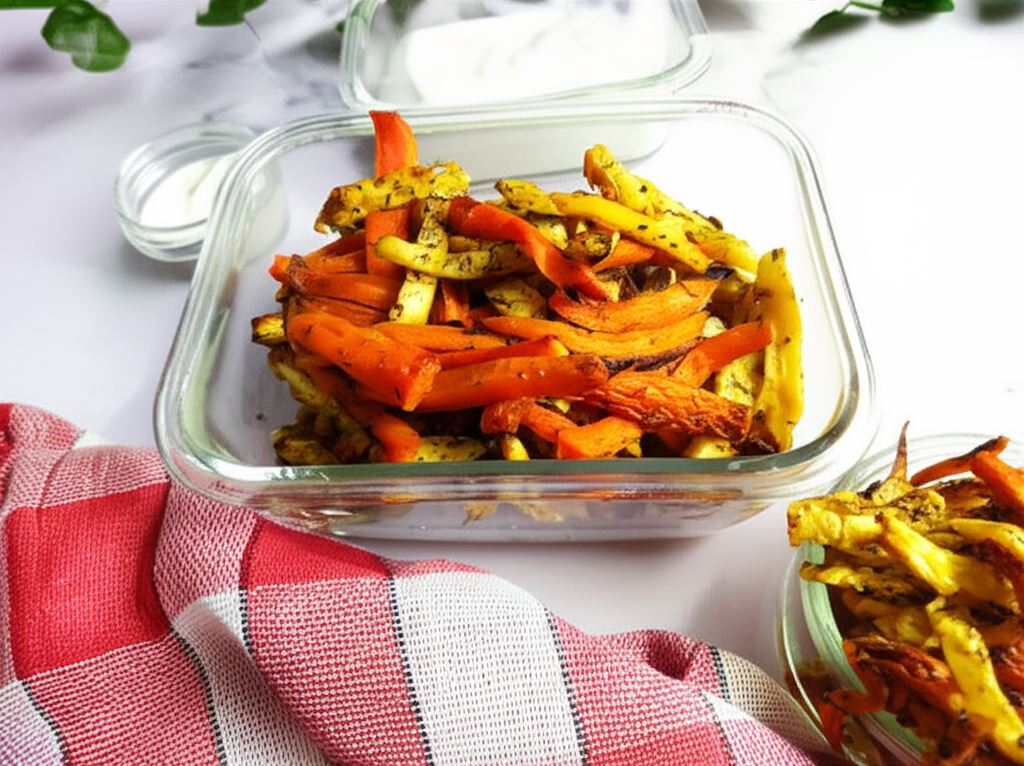 Frytki z selera i marchewki