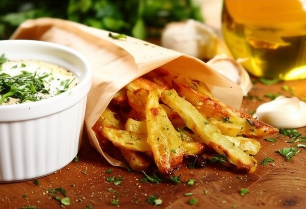 Frytki z sosem Aioli