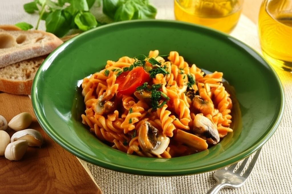 Fusilli di Funghi z grzybami