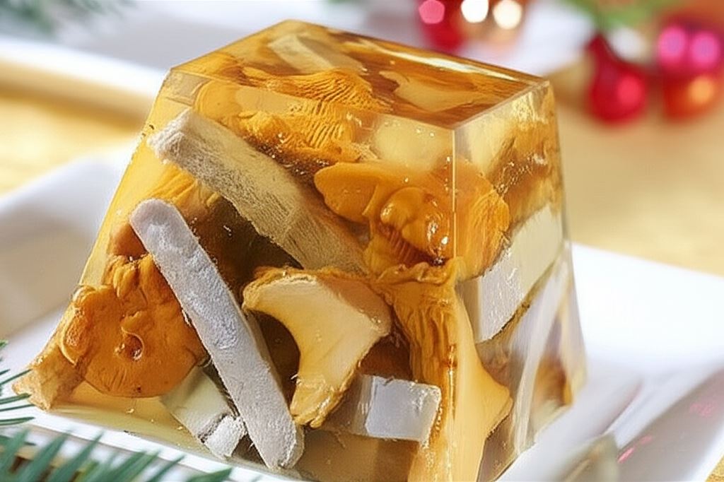 Galaretka mięsno - grzybowa