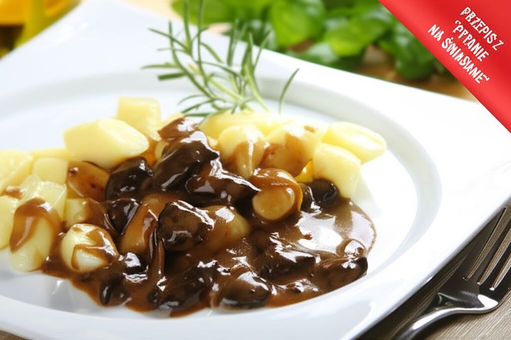 Gnocchi à la kopytka z sosem grzybowym