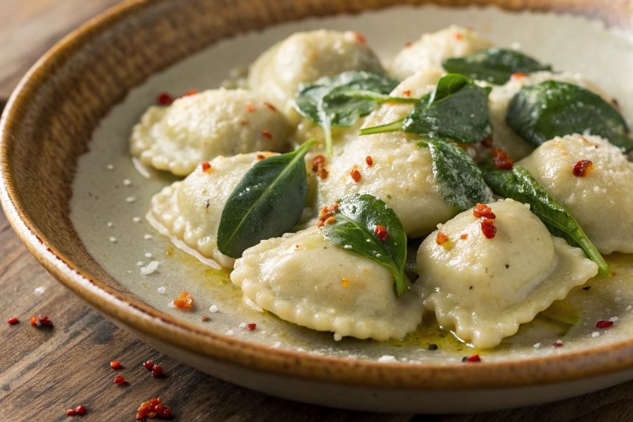 Gnocchi z ricottą i szpinakiem