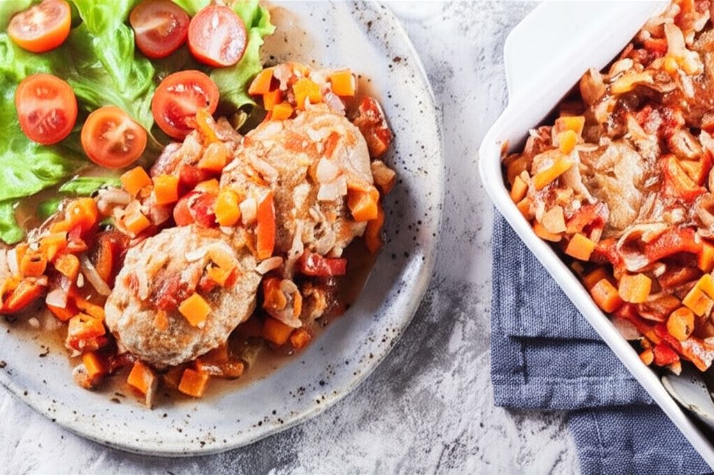 Gołąbki bez zawijania w sosie włoskim