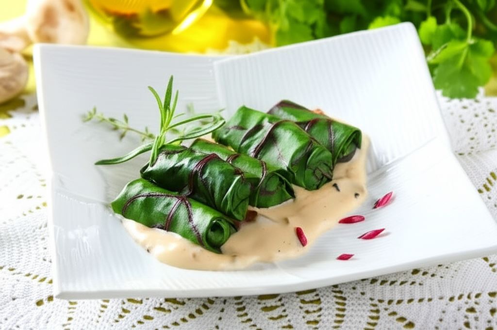 Gołąbki z botwinki