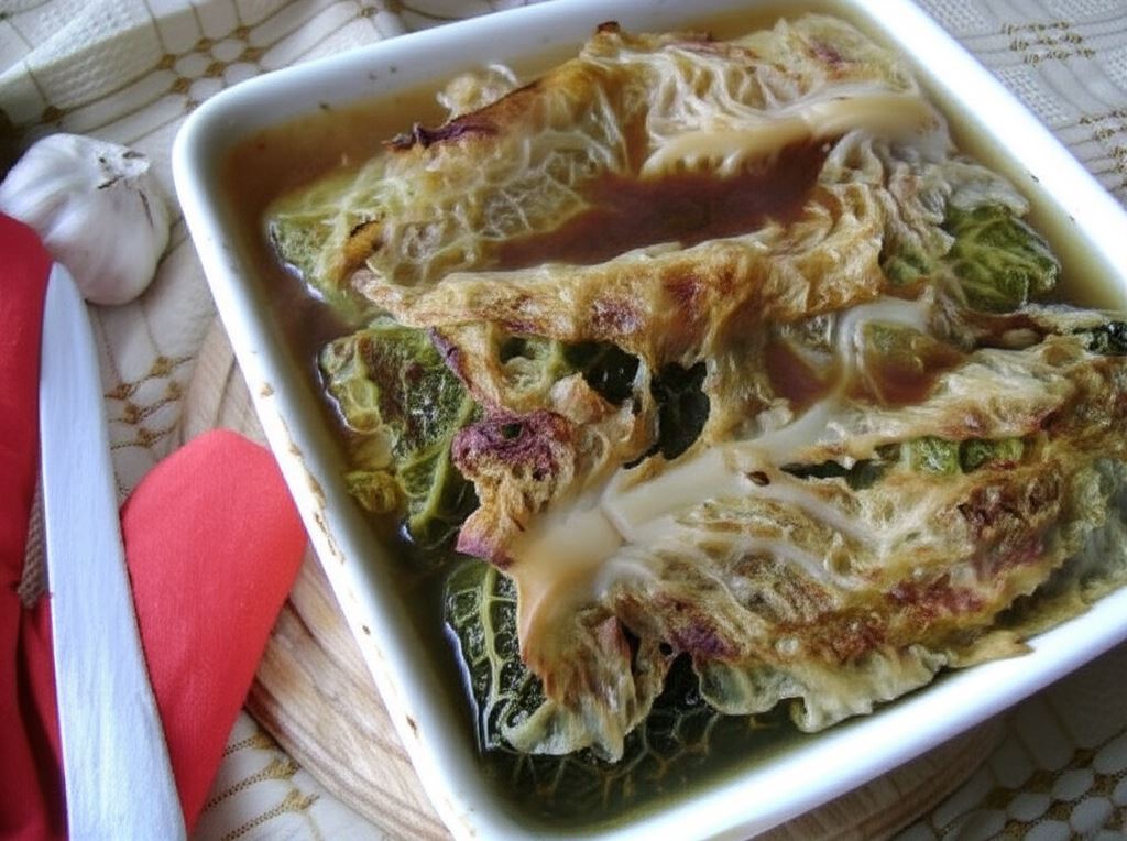 Gołąbki z farszem z kaszy i grzybów