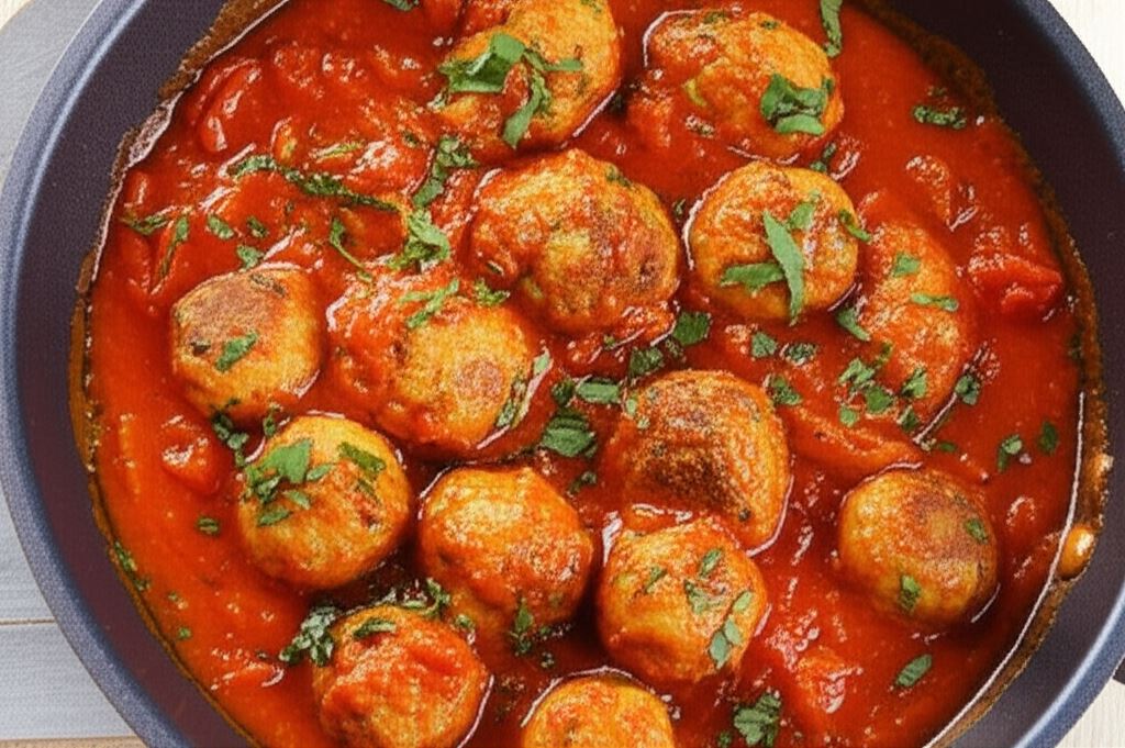 Gotowane pulpety w sosie pomidorowym