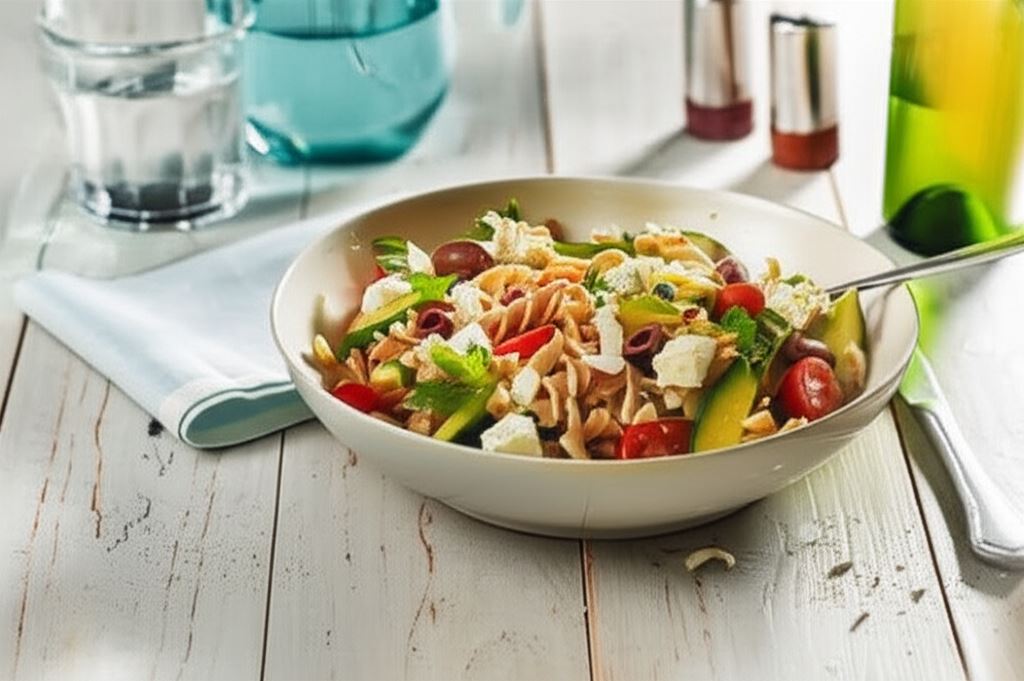 Grecka sałatka z makaronem