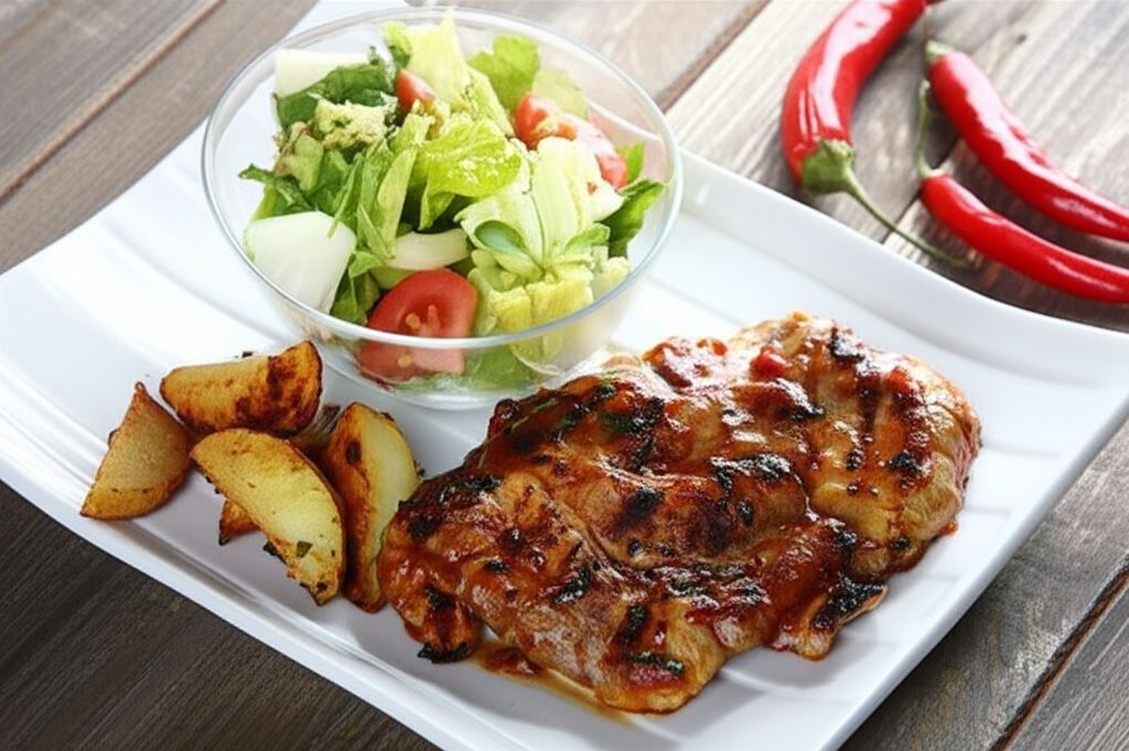 Grillowana karkówka z chili i kolendrą