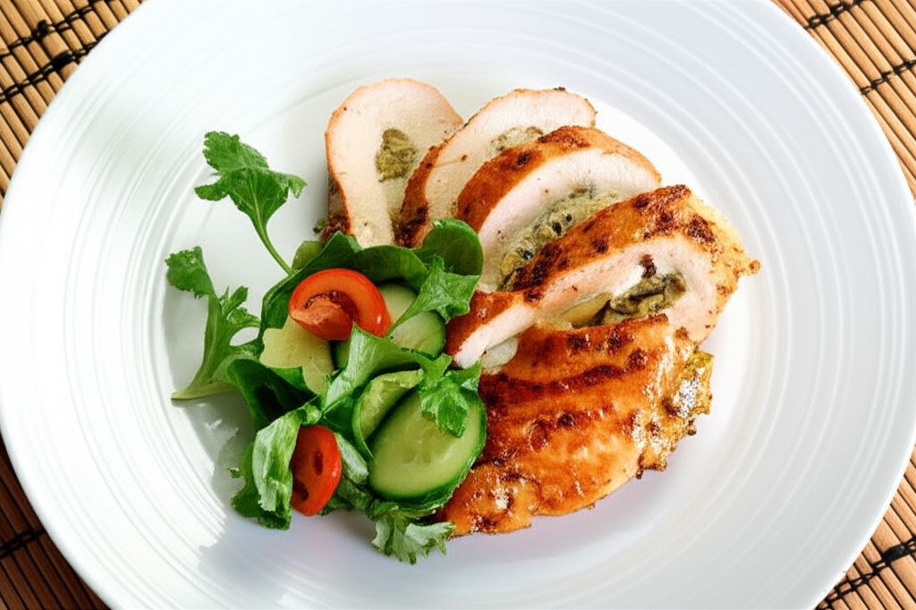 Grillowana pierś z mozzarellą