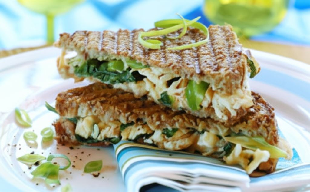 Grillowane tosty z kurczakiem