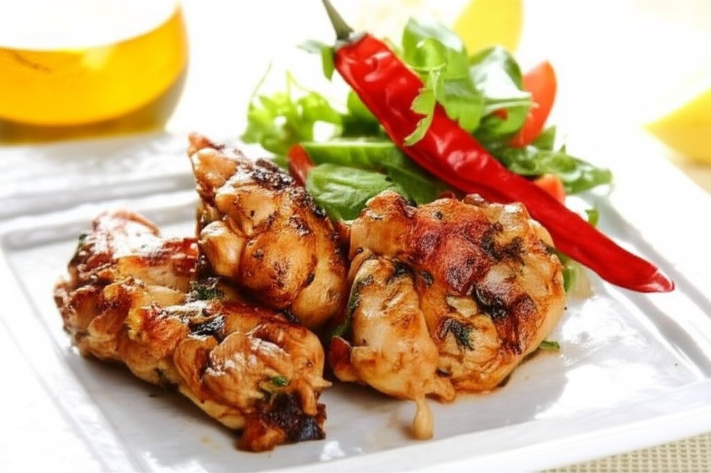 Grillowane udka z kurczaka z chili i kolendrą