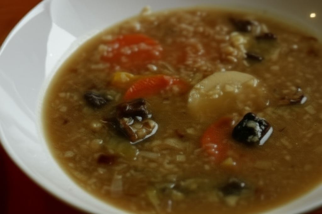 Grzybowa z soczewicą