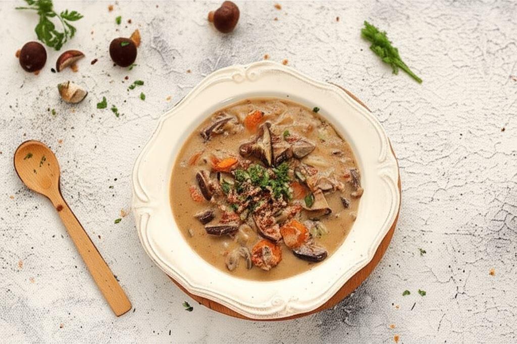Grzybowo owsiana zupa